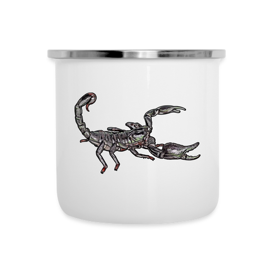Emaille-Tasse Heterometrus silenus - weiß