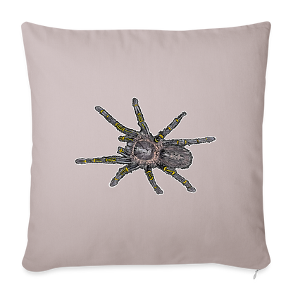 Sofakissen mit Füllung 44 x 44 cm Grammostola pulchripes - helles Taupe