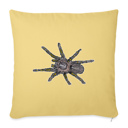Sofakissen mit Füllung 44 x 44 cm Grammostola pulchripes - Hellgelb
