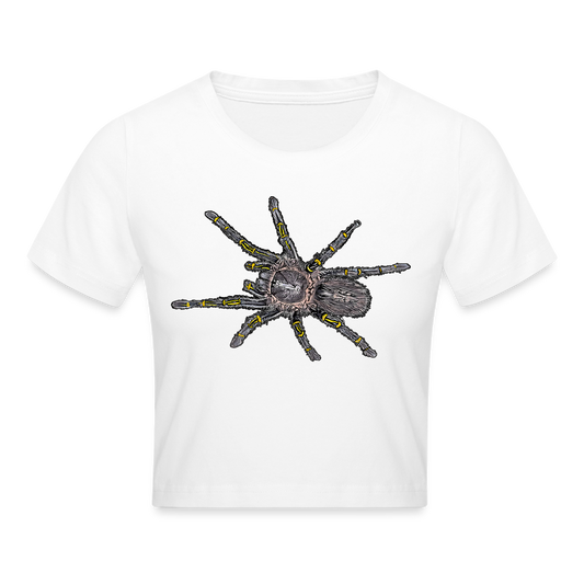 Crop T-Shirt Grammostola pulchripes - weiß