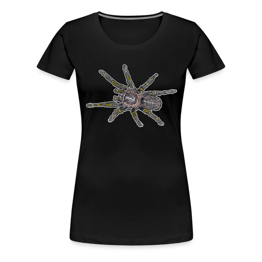Frauen Basic T-Shirt Grammostola pulchripes - Schwarz
