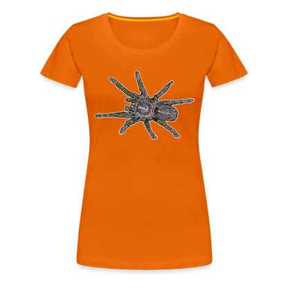 Frauen Basic T-Shirt Grammostola pulchripes - Orange