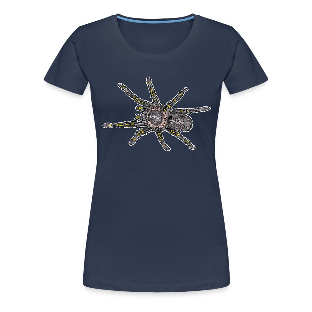 Frauen Basic T-Shirt Grammostola pulchripes - Navy