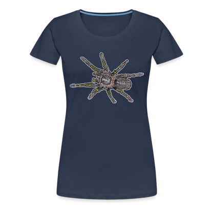 Frauen Basic T-Shirt Grammostola pulchripes - Navy