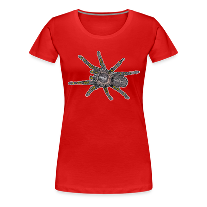 Frauen Basic T-Shirt Grammostola pulchripes - Rot