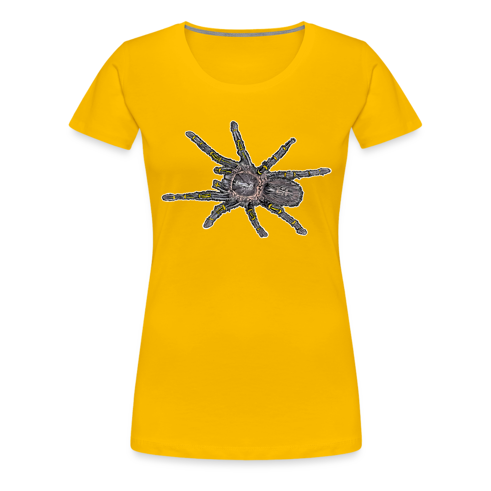Frauen Basic T-Shirt Grammostola pulchripes - Sonnengelb