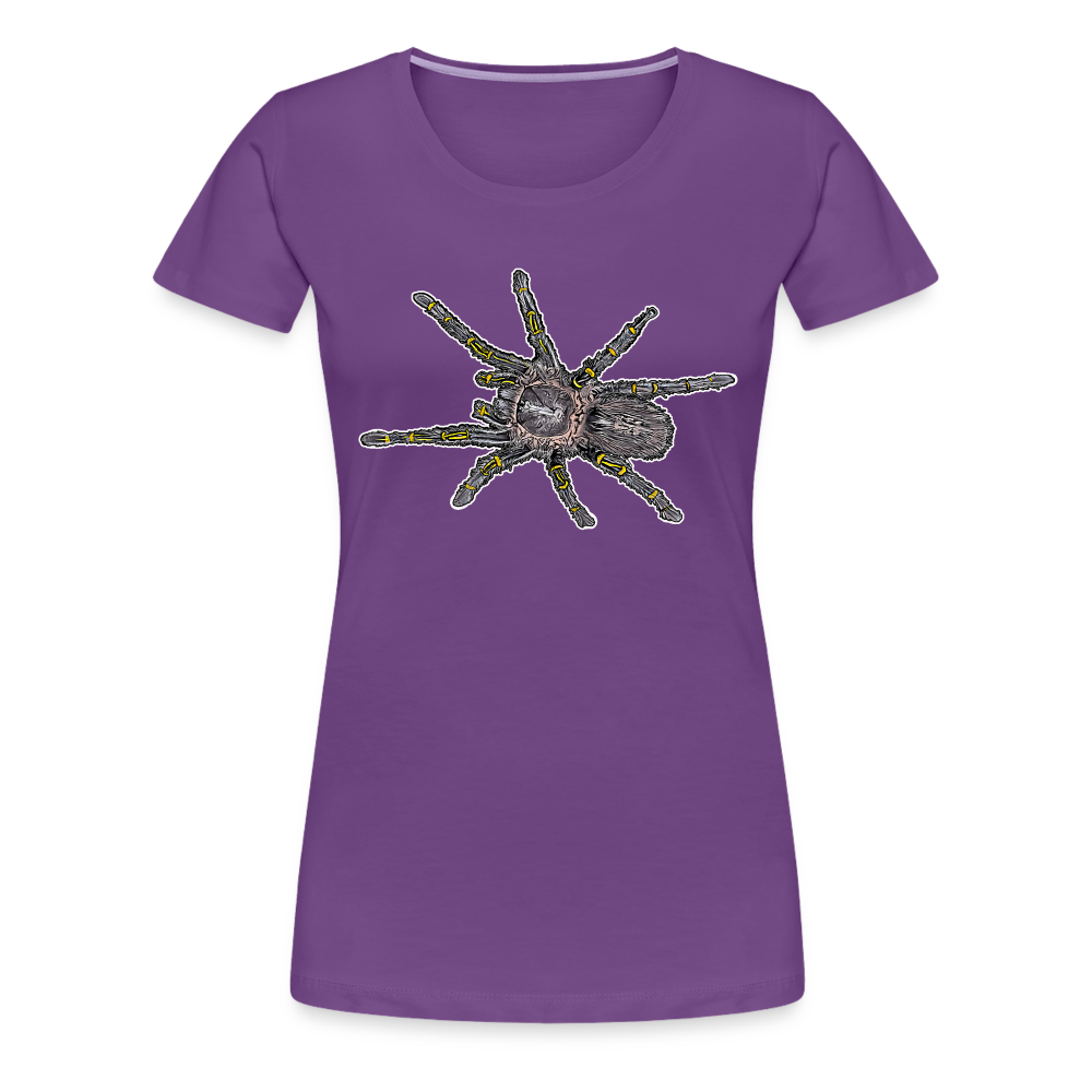 Frauen Basic T-Shirt Grammostola pulchripes - Lila