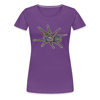 Frauen Basic T-Shirt Grammostola pulchripes - Lila
