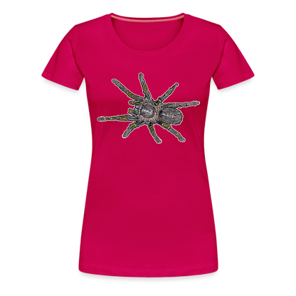 Frauen Basic T-Shirt Grammostola pulchripes - dunkles Pink