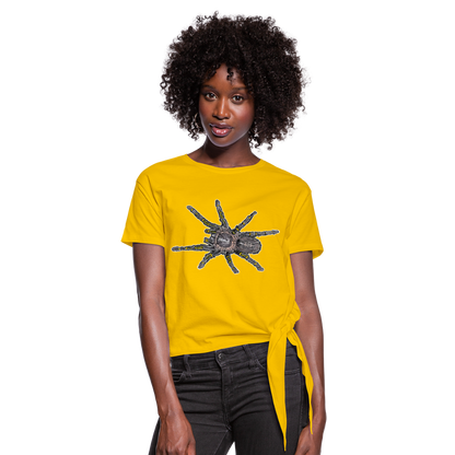 Frauen Knotenshirt Grammostola pulchripes - Sonnengelb