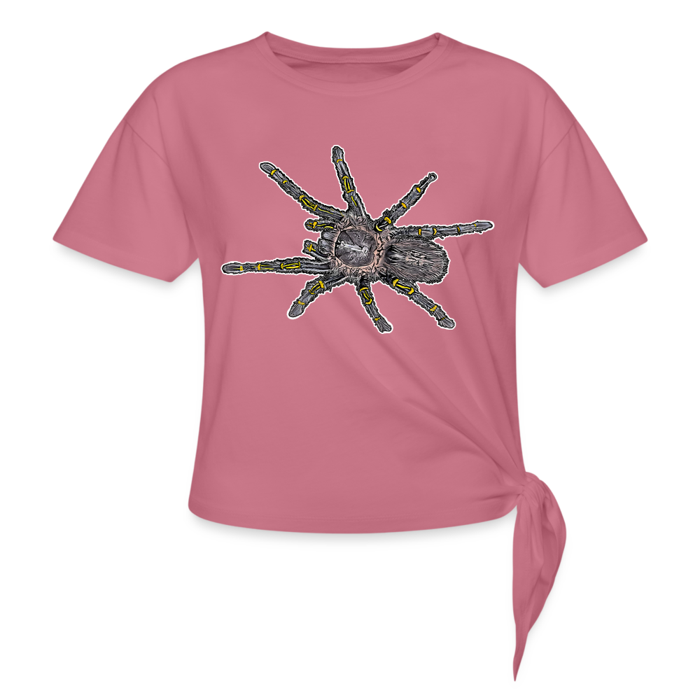 Frauen Knotenshirt Grammostola pulchripes - Malve