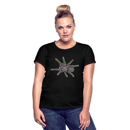 Frauen Oversized T-Shirt Grammostola pulchripes - Schwarz