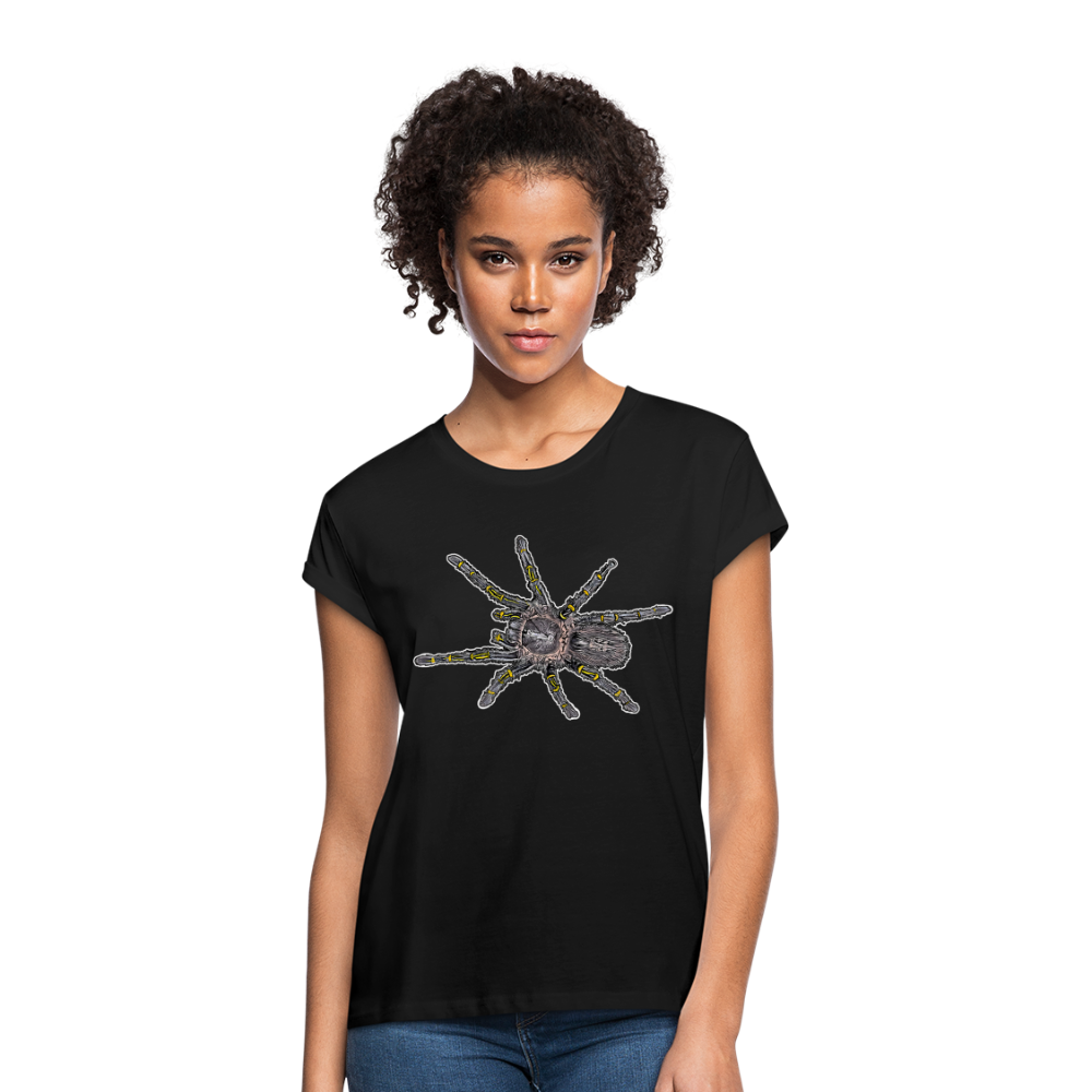 Frauen Oversized T-Shirt Grammostola pulchripes - Schwarz