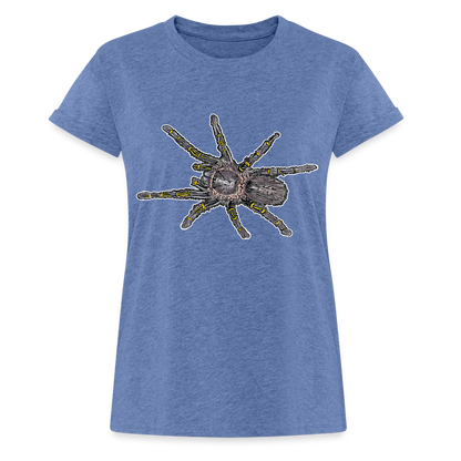 Frauen Oversized T-Shirt Grammostola pulchripes - Denim meliert