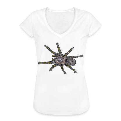 Frauen Vintage T-Shirt Grammostola pulchripes - weiß