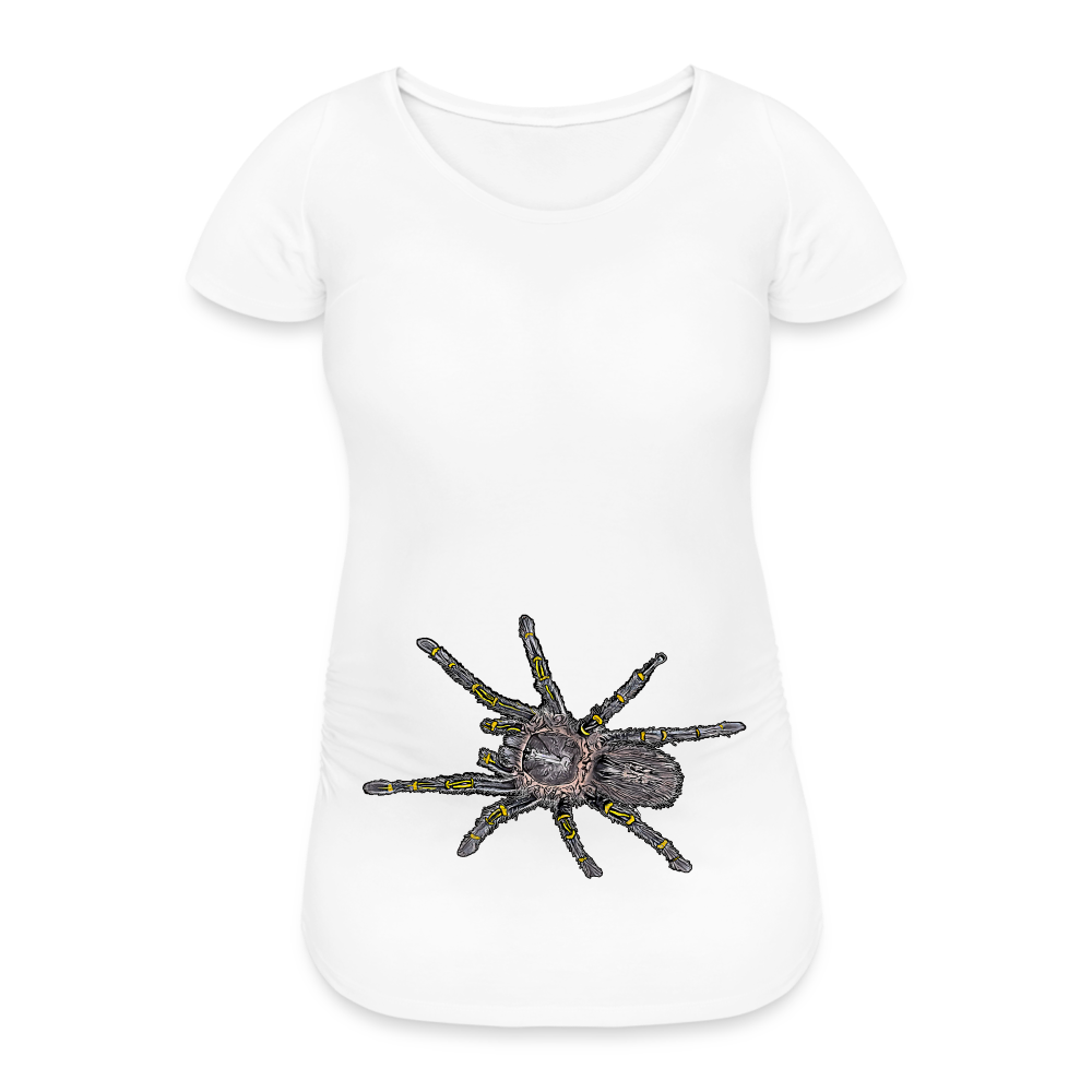 Frauen Schwangerschafts-T-Shirt Grammostola pulchripes - weiß
