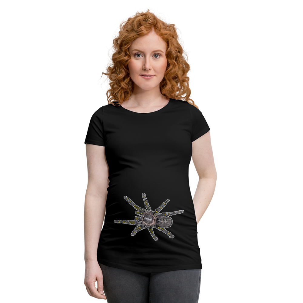 Frauen Schwangerschafts-T-Shirt Grammostola pulchripes - Schwarz