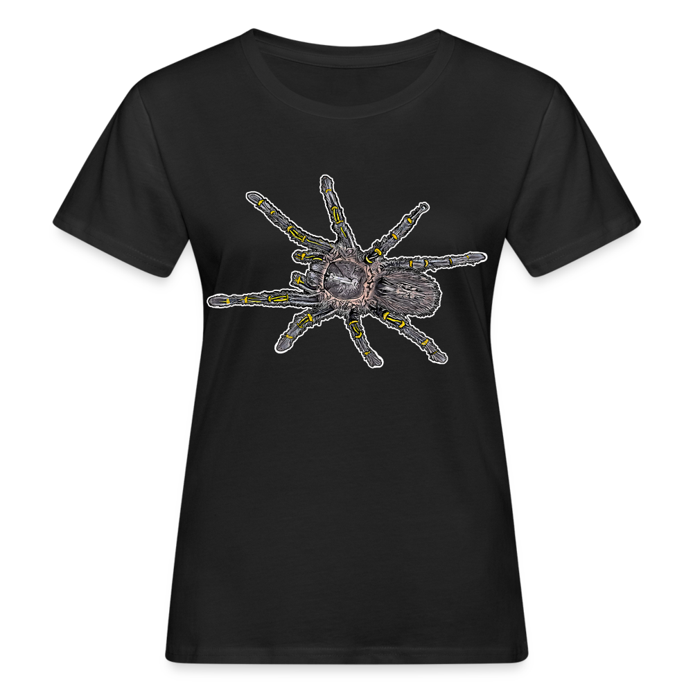 Frauen Bio-T-Shirt Grammostola pulchripes - Schwarz