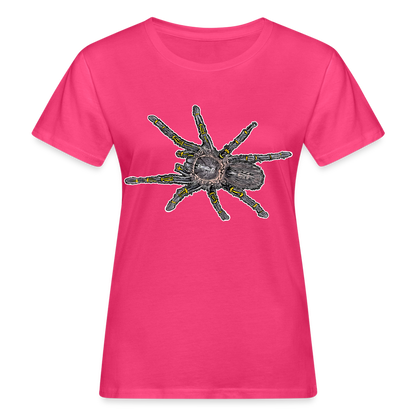 Frauen Bio-T-Shirt Grammostola pulchripes - Neon Pink