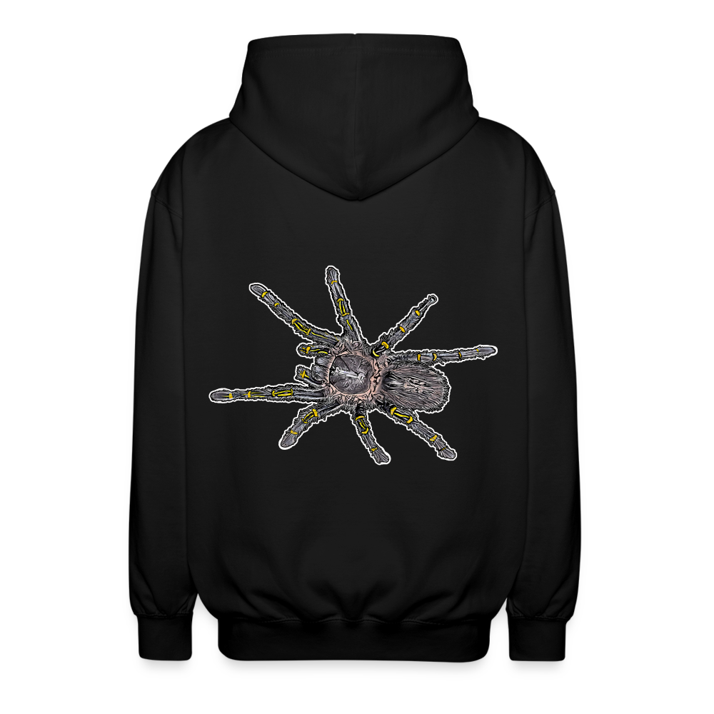 Unisex Zip-Hoodie Grammostola pulchripes - Schwarz
