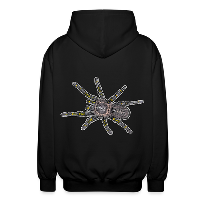 Unisex Zip-Hoodie Grammostola pulchripes - Schwarz