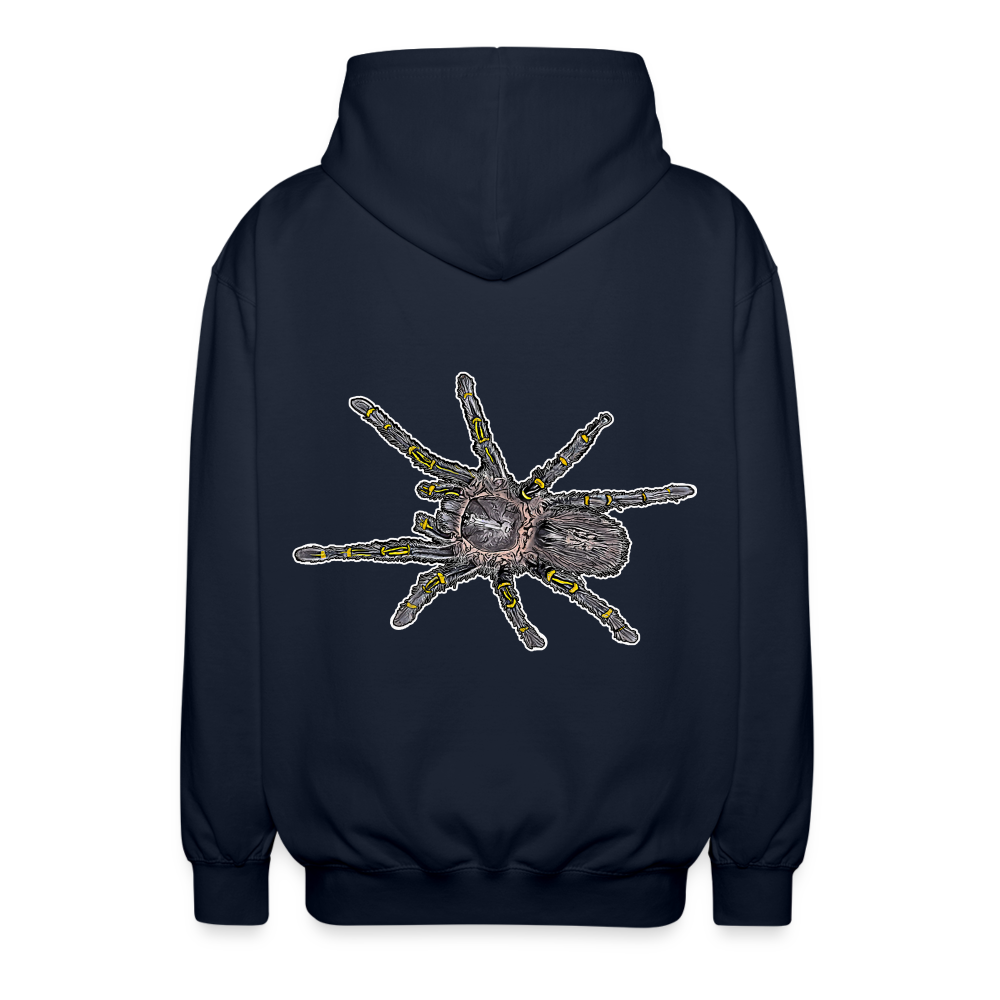 Unisex Zip-Hoodie Grammostola pulchripes - Navy