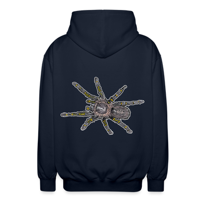 Unisex Zip-Hoodie Grammostola pulchripes - Navy