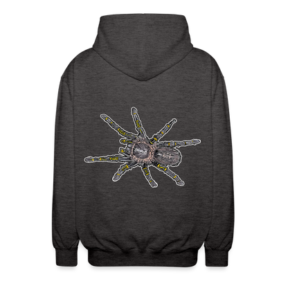 Unisex Zip-Hoodie Grammostola pulchripes - Anthrazit