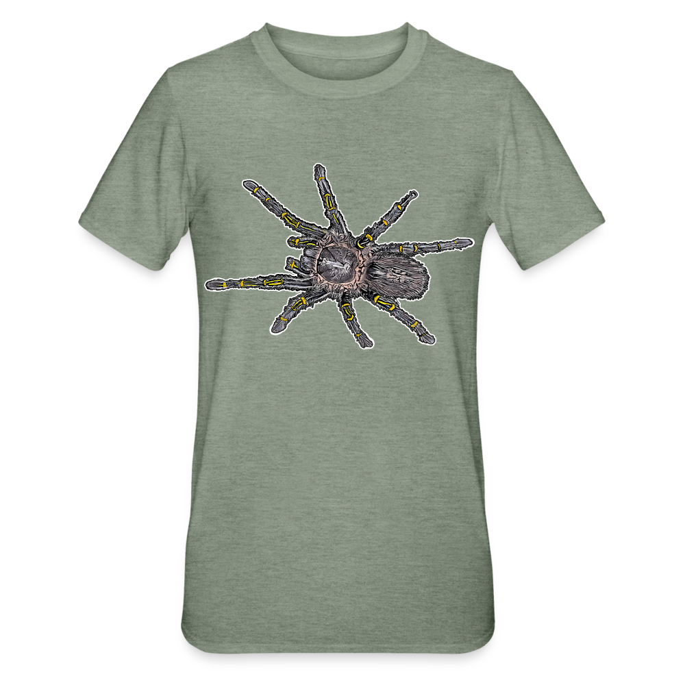 Unisex T-Shirt Grammostola pulchripes - Militärgrün meliert