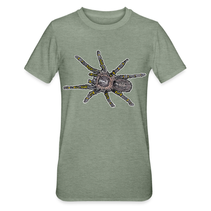 Unisex T-Shirt Grammostola pulchripes - Militärgrün meliert