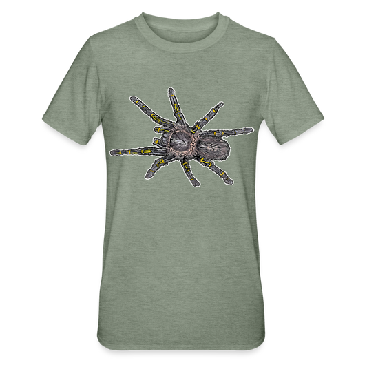 Unisex T-Shirt Grammostola pulchripes - Militärgrün meliert