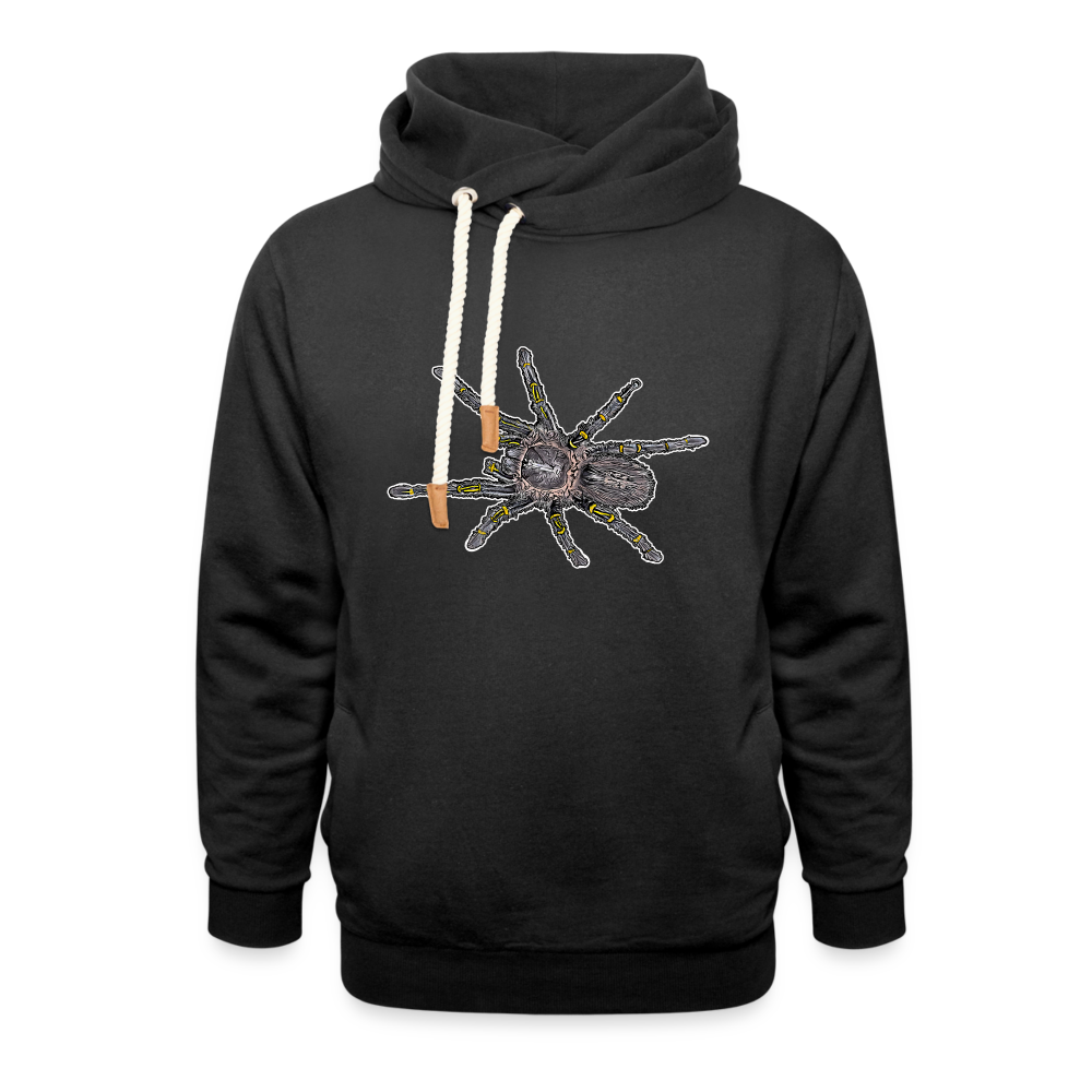 Unisex Schalkragen Hoodie Grammostola pulchripes - Schwarz