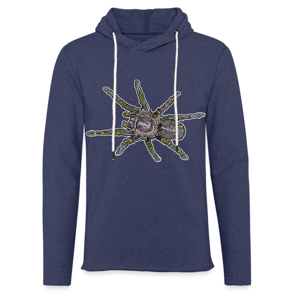 Unisex Kapuzensweatshirt Grammostola pulchripes - Navy meliert