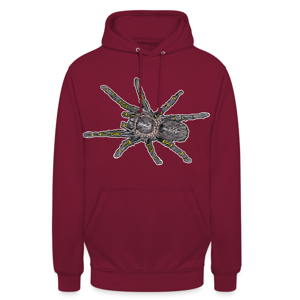 Unisex Hoodie Grammostola pulchripes - Bordeaux