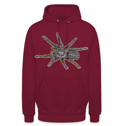 Unisex Hoodie Grammostola pulchripes - Bordeaux
