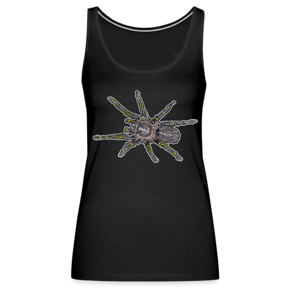 Frauen Tank Top Grammostola pulchripes - Schwarz