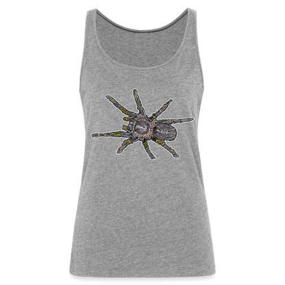 Frauen Tank Top Grammostola pulchripes - Grau meliert
