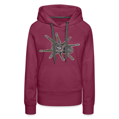 Frauen Hoodie Grammostola pulchripes - Bordeaux