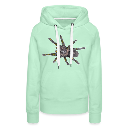 Frauen Hoodie Grammostola pulchripes - helles Mintgrün