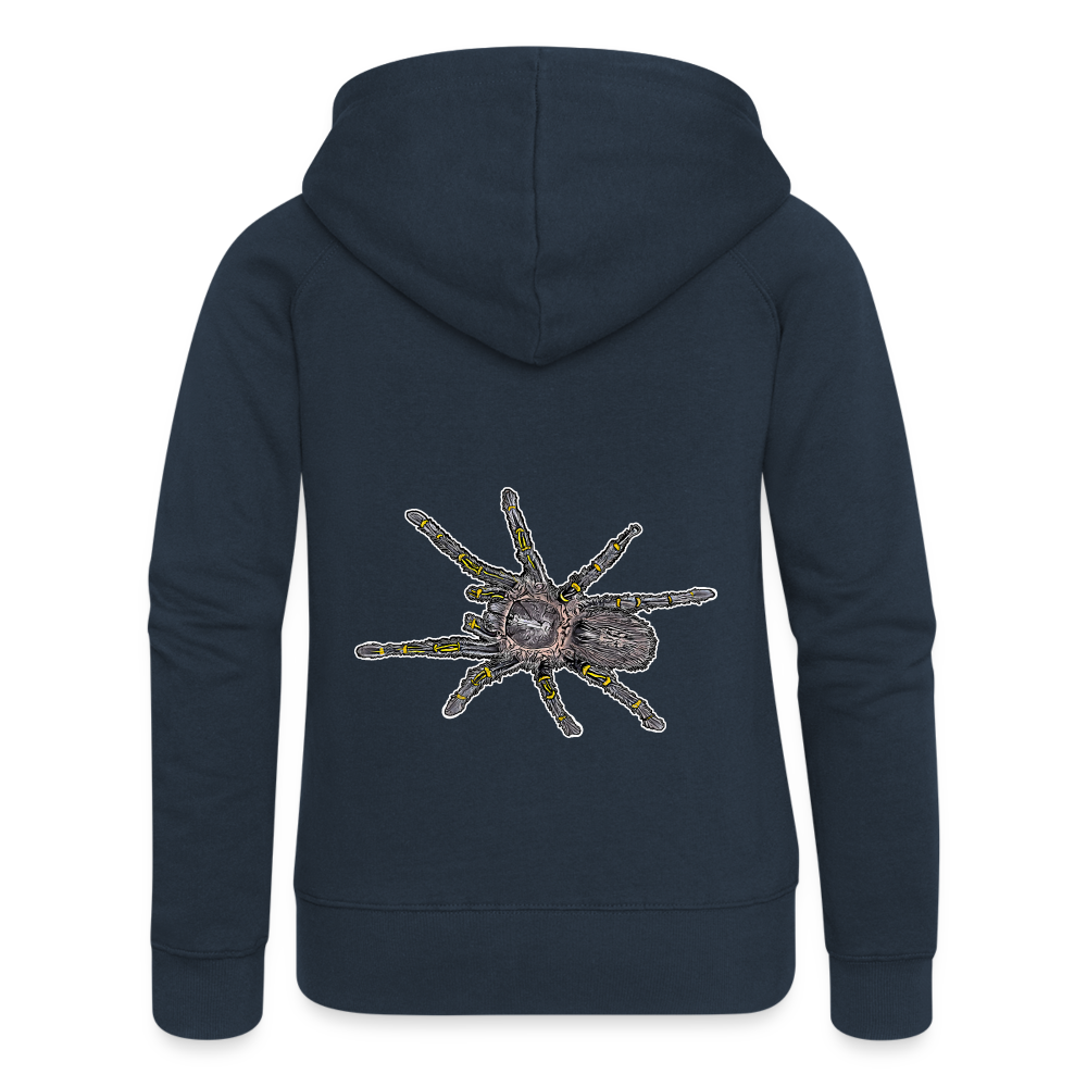 Frauen Zip-Hoodie Grammostola pulchripes - Navy