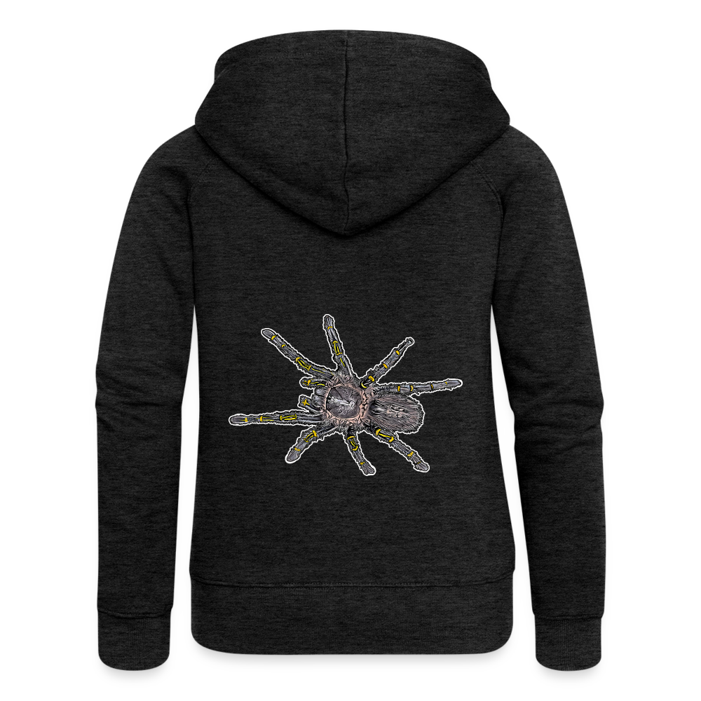 Frauen Zip-Hoodie Grammostola pulchripes - Anthrazit