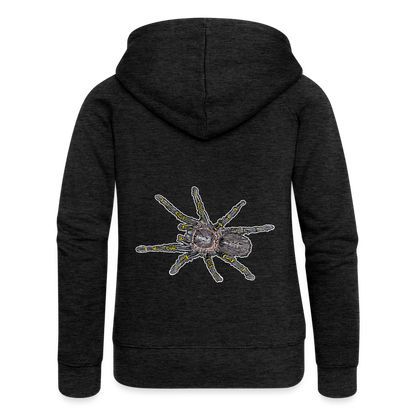Frauen Zip-Hoodie Grammostola pulchripes - Anthrazit