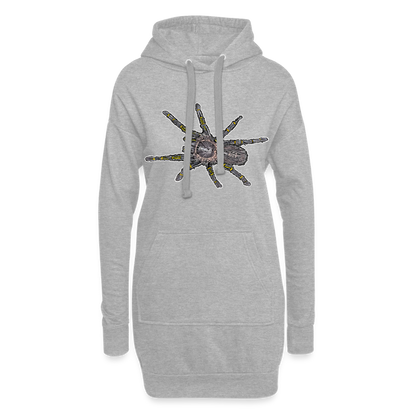 Hoodie-Kleid Grammostola pulchripes - Grau meliert