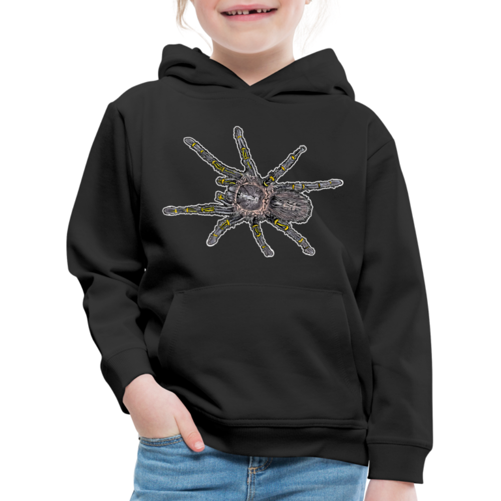 Kinder Hoodie Grammostola pulchripes - Schwarz