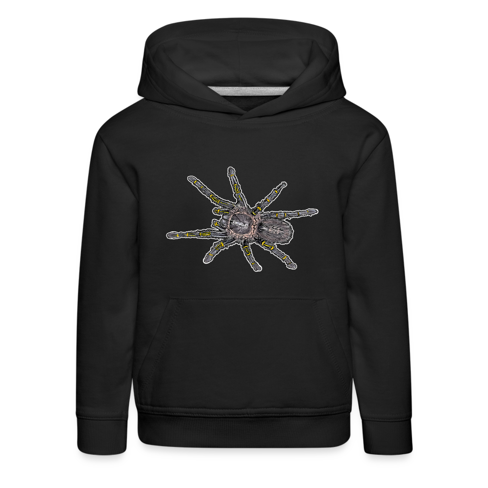 Kinder Hoodie Grammostola pulchripes - Schwarz