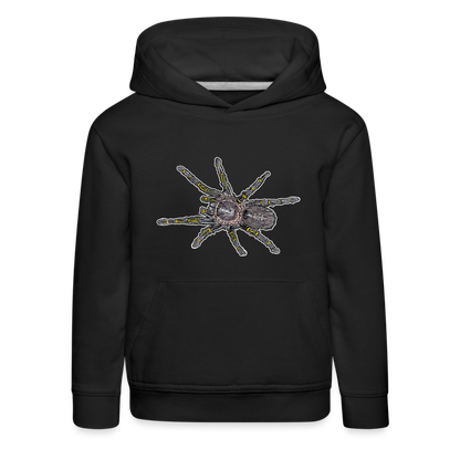 Kinder Hoodie Grammostola pulchripes - Schwarz