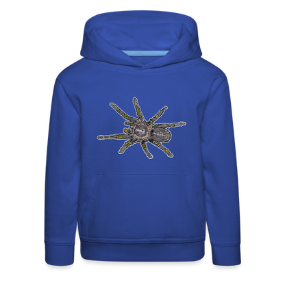 Kinder Hoodie Grammostola pulchripes - Royalblau