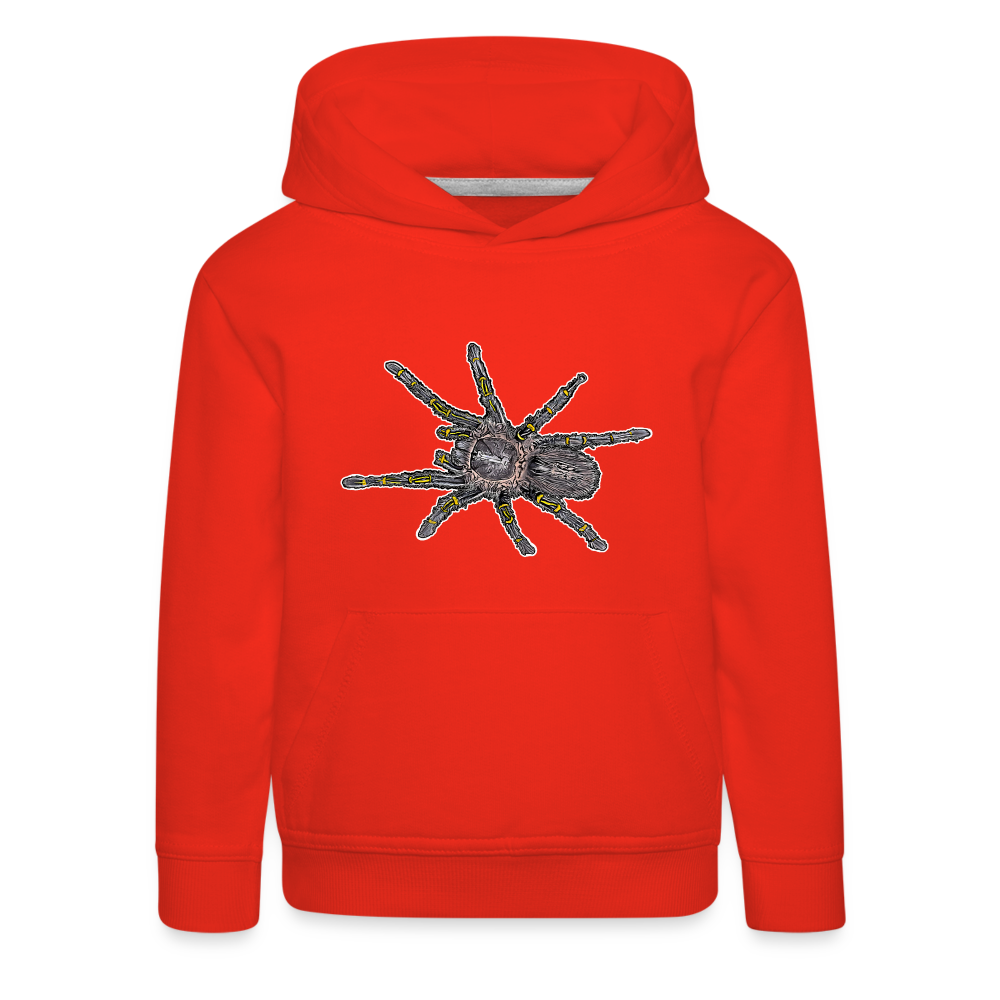 Kinder Hoodie Grammostola pulchripes - Rot