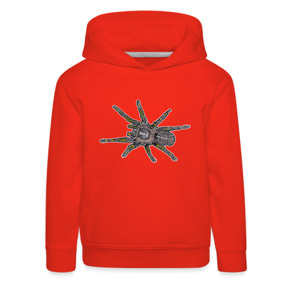 Kinder Hoodie Grammostola pulchripes - Rot