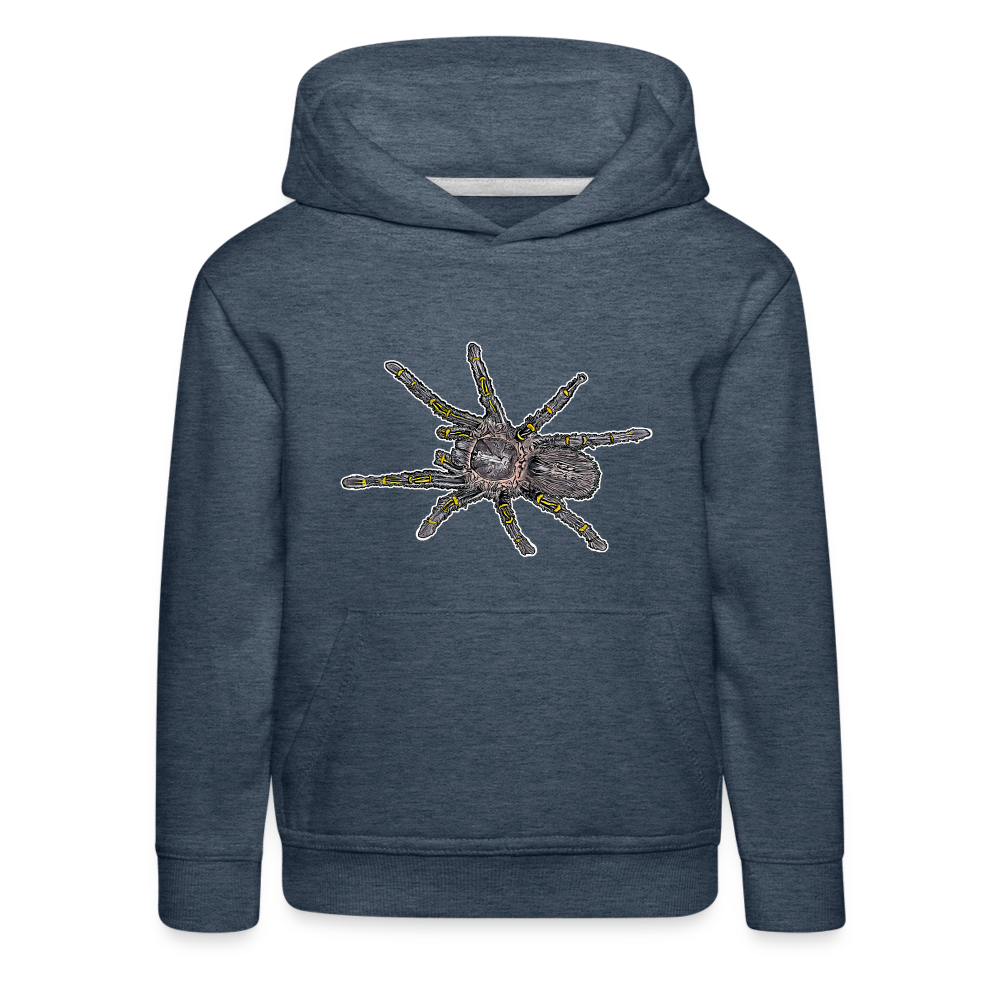 Kinder Hoodie Grammostola pulchripes - Jeansblau